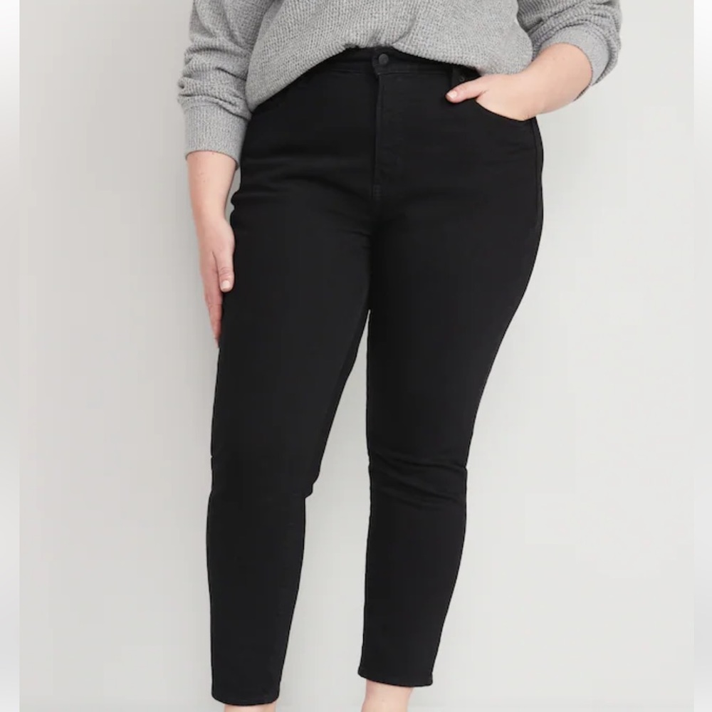Old Navy Black Straight Jeans